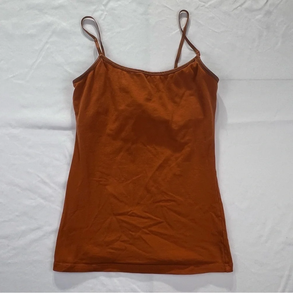 Active Basic - Women’s Spaghetti Strap Top - Small - Burnt Orange